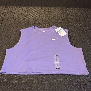 Nike Women's Lavender Crop Top